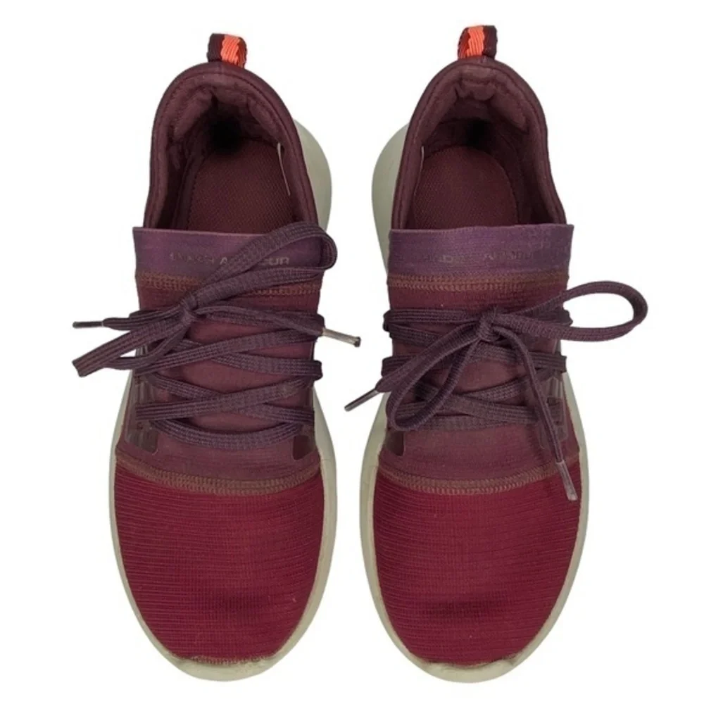 Under Armour Ua Vibe Shoes Burgundy Slip On‎ Athletic Sneakers Shoes